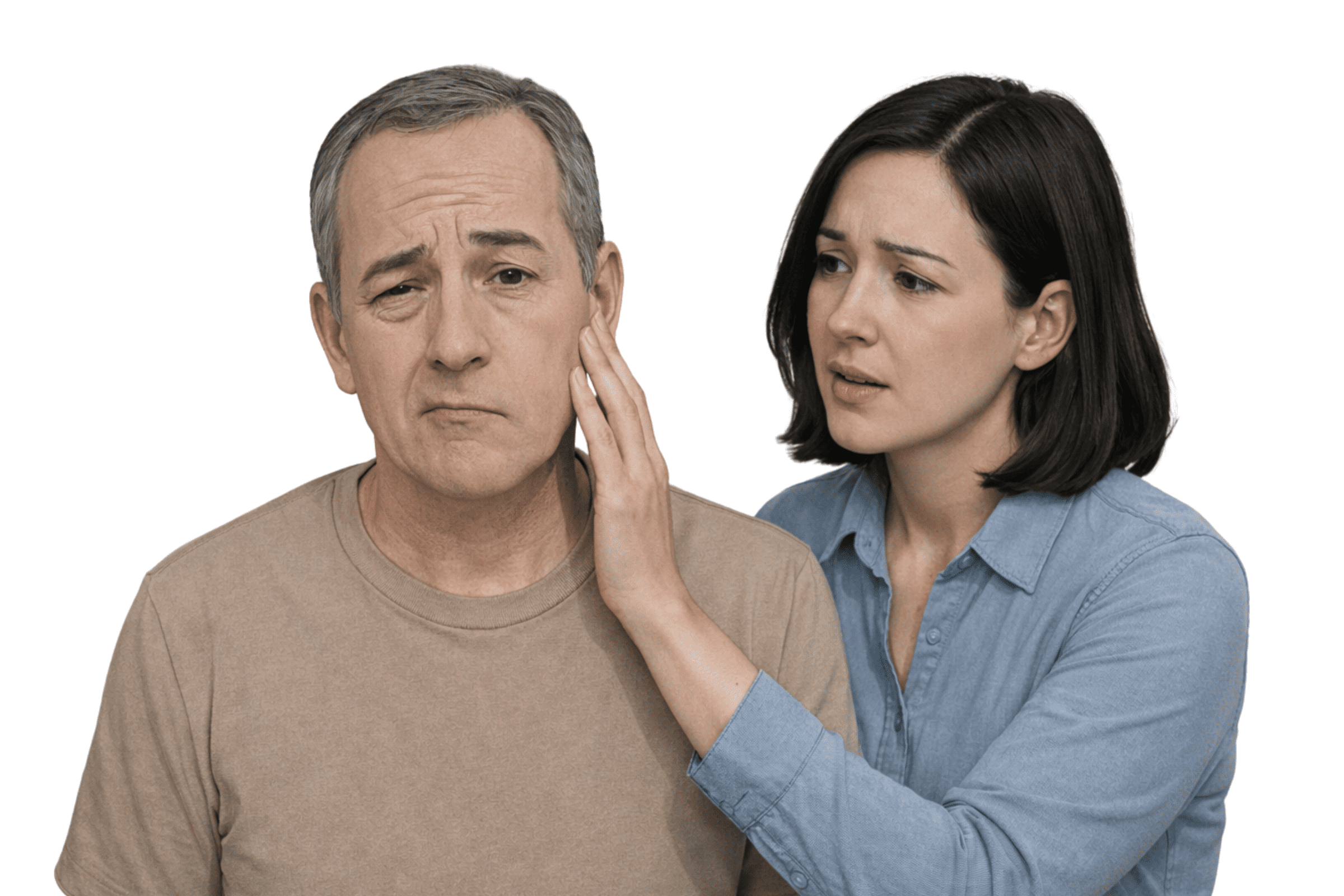 末梢性顔面神経麻痺のイラスト